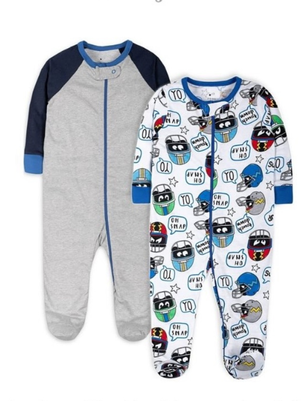 New little star zip up sleep suit 2 pack size: 0-3 months